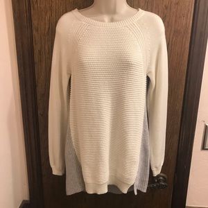 Anatara Size small white and gray sweater